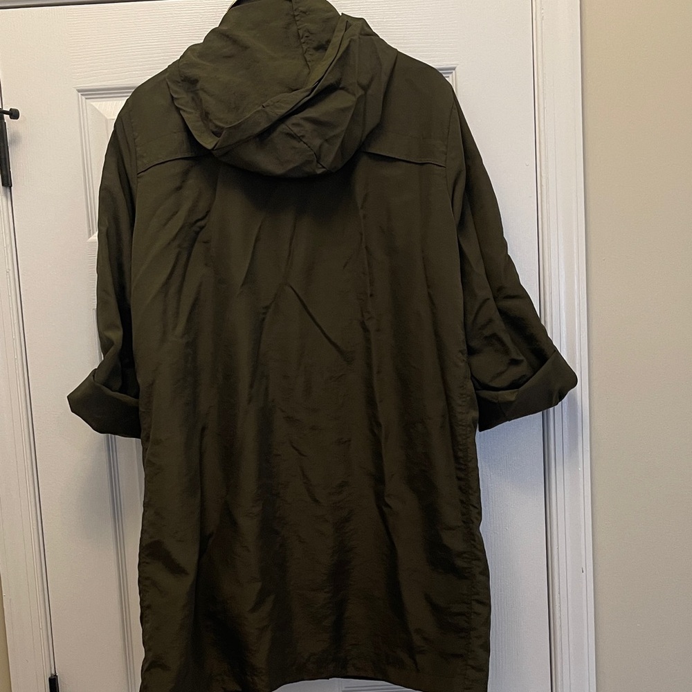Jones New York Olive Utility Jacket with Gold Accents - Picture 7 of 9